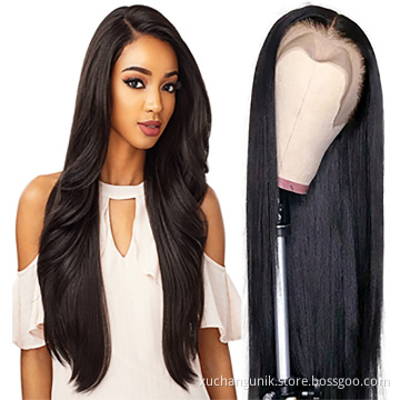 Lace Frontal Wig Vendors Wholesale Straight Transparent HD Lace Front Wigs For Black Women 100 Virgin Brazilian Human Hair Wigs